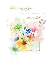Get Well Soon Card - Bright Flowers