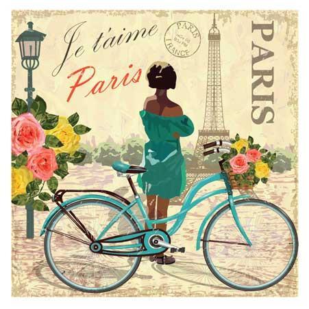 Birthday Card - Paris Vintage Poster