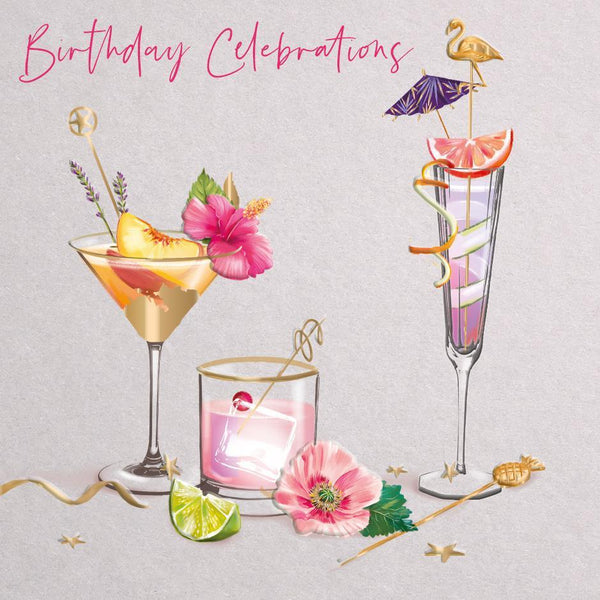 Birthday Card - Time For Cocktails