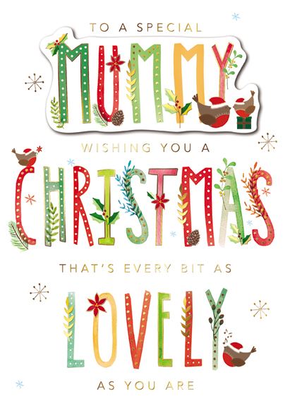 Christmas Card - Mummy - As Lovely As You Are