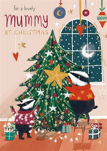 Christmas Card - Mummy - Decorating The Tree
