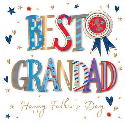 Father's Day Card - Grandad - No. 1 Rosette