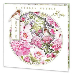 Mum Birthday - Pink Peony from Nigel Quiney Publications, English Cards in France