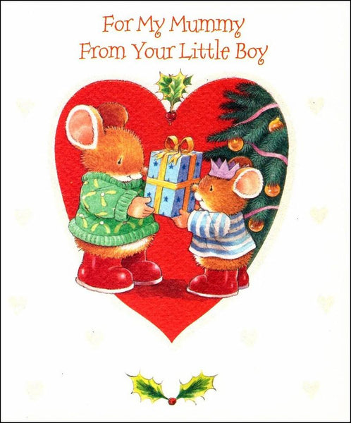Christmas Card - Mummy - From Your Little Boy