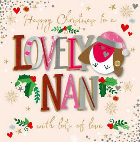 Christmas Card - Nan - Lovely Nan