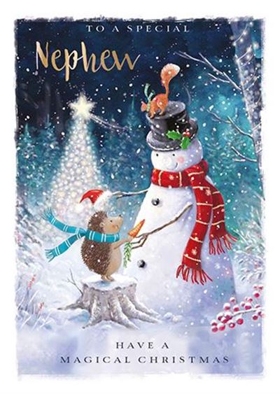 Christmas Card - Nephew - Forest Friends