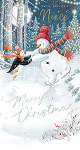 Christmas Card - Niece - Merry Christmas