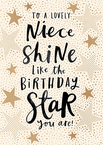 Niece Birthday -Shine Birthday Star