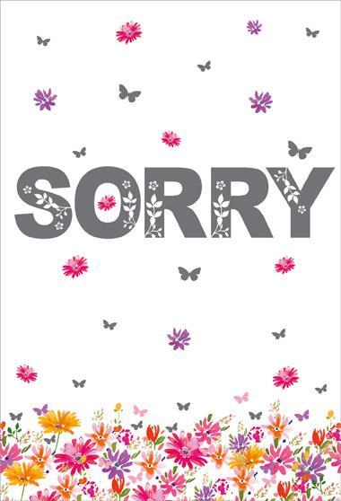 Sorry Card - Gerbera