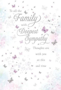 Sympathy Card - Fluttering Butterflies