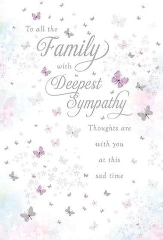 Sympathy Card - Fluttering Butterflies