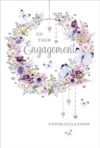 Engagement Card - Floral Hoop