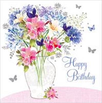 Birthday Card - Floral Vase
