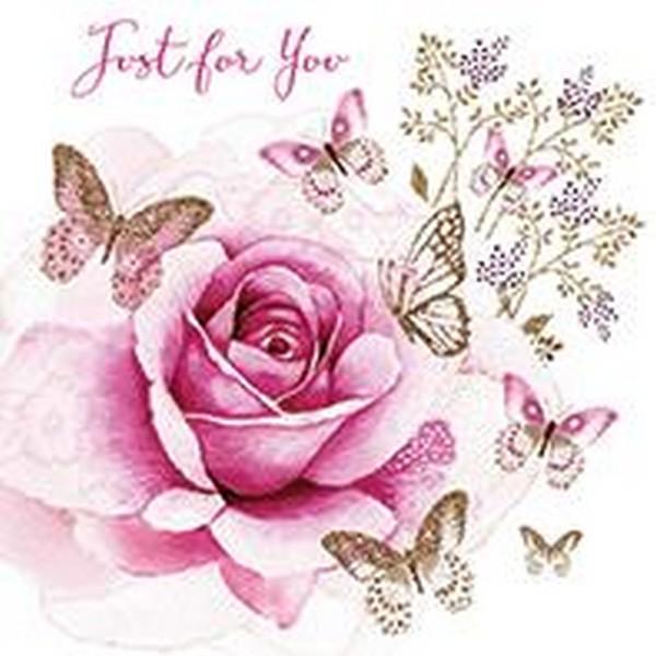 Birthday Card - Pink Rose