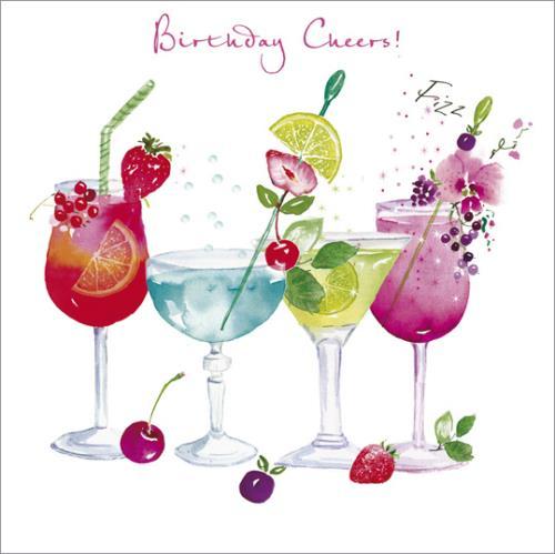 Birthday Card - Assorted Cocktails