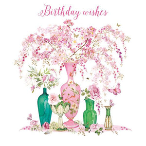 Birthday Card - Vintage Vases from Nigel Quiney Publications, English Cards in France