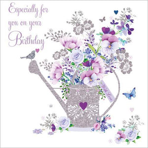 Birthday Card - Watering Can from Nigel Quiney Publications, English Cards in France