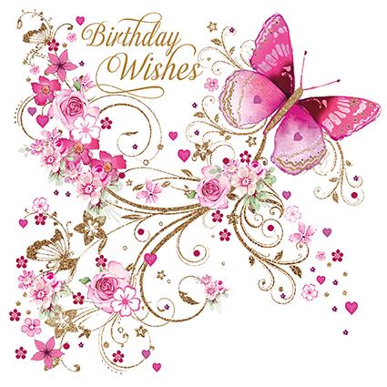 Birthday Card - Butterfly Trail