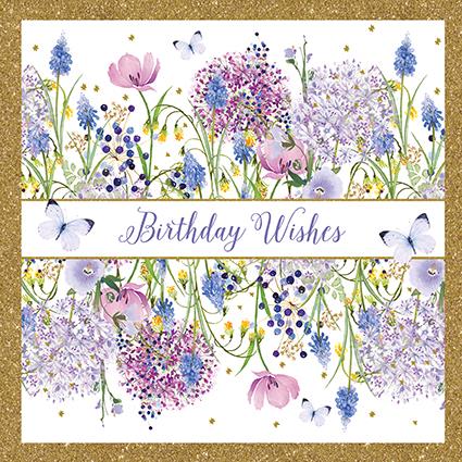 Birthday Card - Ditsy Band from Nigel Quiney Publications, English Cards in France