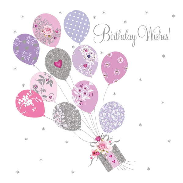 Birthday Card - Pretty Balloons