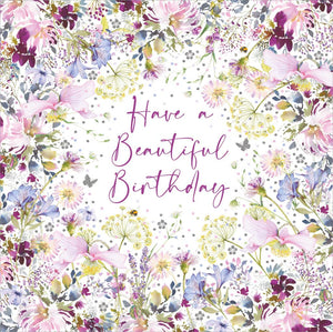 Birthday Card - Beautiful Border from Nigel Quiney Publications, English Cards in France