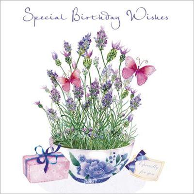 Birthday Card - Lavender Bowl