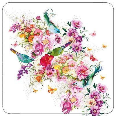 Blank Card - Pretty Birds/Flowers
