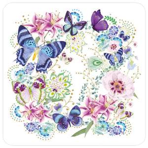 Blank Card - Butterflies/Flowers