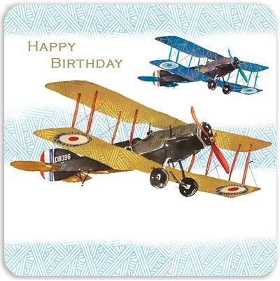Birthday Card - Biplanes