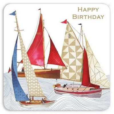 Birthday Card - Sailing Yachts
