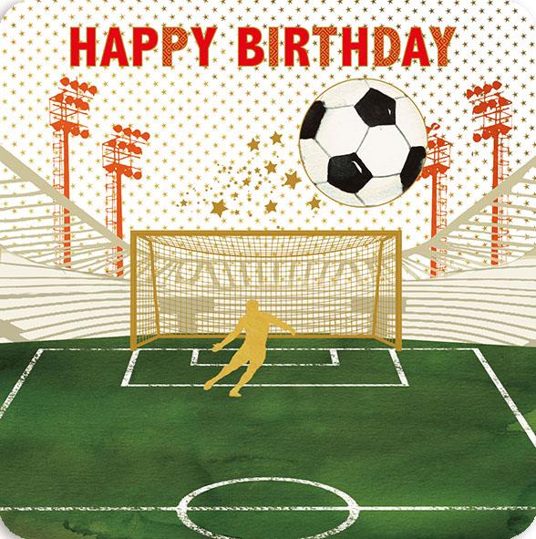 Birthday Card - Goal Kick