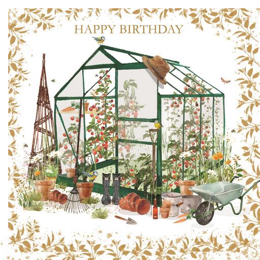 Birthday Card - Greenhouse