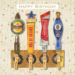 Birthday Card - Beer Taps