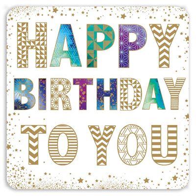 Birthday Card - Graphic Text