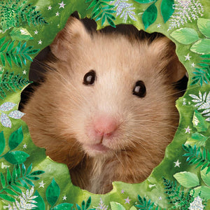 Blank Card - Hamster/Leaf