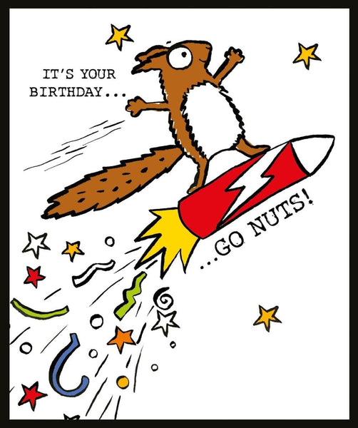 Children's Birthday Card - Squirrel Nuts