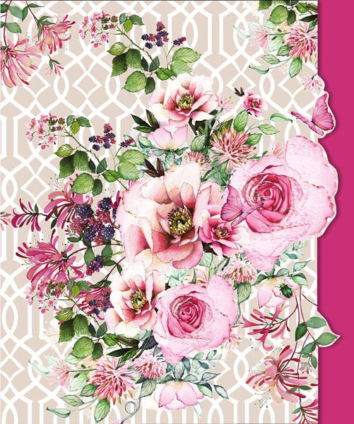 Blank Card - Pink Mixed Floral