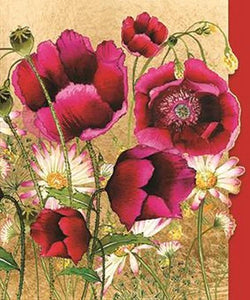 Blank Card - Poppies
