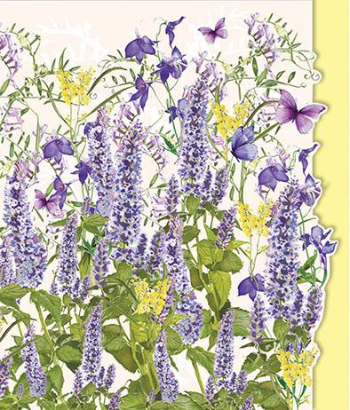 Blank Card - Purple/Blue Floral