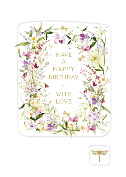 Birthday Card - Wild Border from Nigel Quiney Publications, English Cards in France