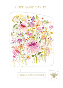 Birthday Card - Pink Dahlia from Nigel Quiney Publications, English Cards in France