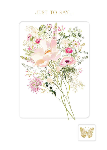 Birthday Card - Delicate Flower from Nigel Quiney Publications, English Cards in France