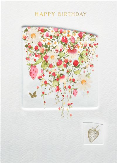Birthday Card - Strawberries Press