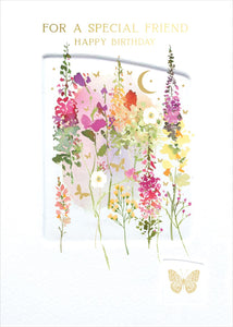 Birthday Card - Special Friend - Warm Field Blush Press from Nigel Quiney Publications, English Cards in France