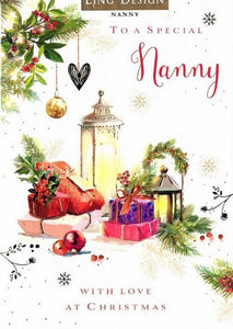 Christmas Card - Nanny - Festive Gifts