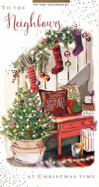 Christmas Card - Neighbours - Sparkling Tree