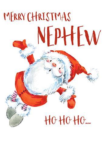 Christmas Card - Nephew - Santa Claus