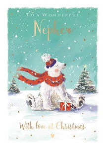 Christmas Card - Nephew - Jolly Polar Bear