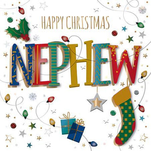 Christmas Card - Nephew - Happy Christmas