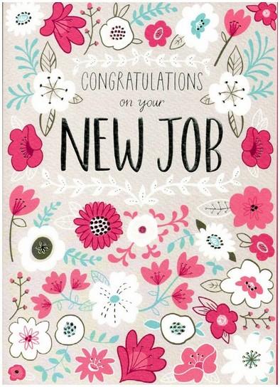 New Job Card - Floral Border